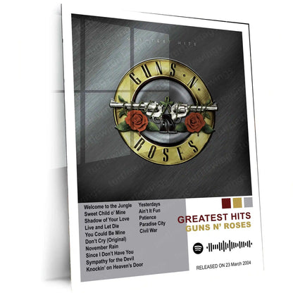 Guns N’ Roses Complete Collection | Set of 10 | Set of 8 | Set of 4 | Album Posters Metal Frames Hard Rock Legends. Raw Energy. Timeless Stage Power. - TURTLEWINGS