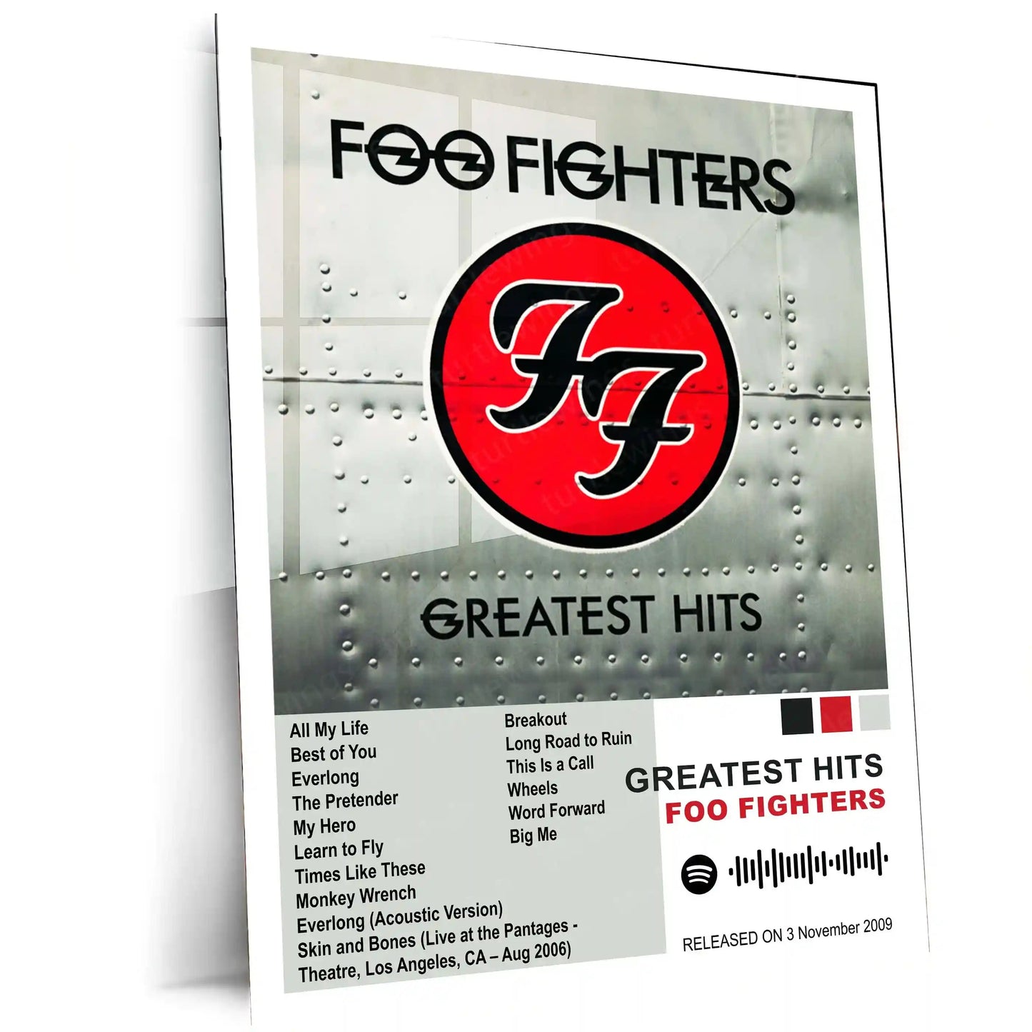 Foo Fighters – Complete Album Collection | Set of 11 | Set of 8 | Set of 4 | Premium Metal Poster - TURTLEWINGS