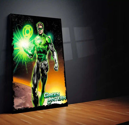 Green Lantern – Emerald Warrior Metal Poster | DC Comics Justice League Wall Frame 01 - TURTLEWINGS