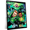 Green Lantern – Emerald Warrior Metal Poster | DC Comics Justice League Wall Frame 03