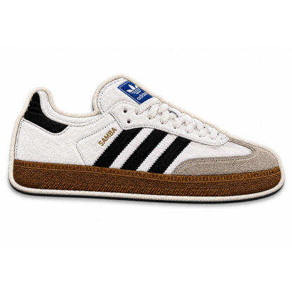 Adidas Samba Classic Cut-out Flat Rug | Iconic White & Black Sneaker Flat Rug | Premium Streetwear Room Decor