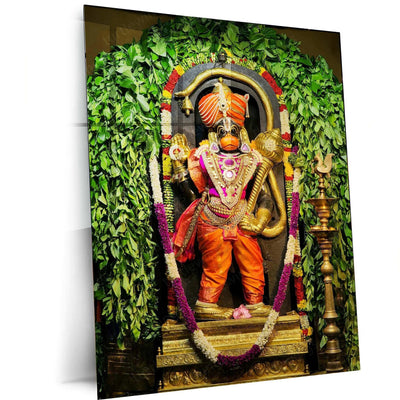 Gym Quote Metal PosterHanuman Metal Poster – Divine Strength & Devotion Wall Art | Bajrangbali Spiritual Decorotivational Fitness Wall Art | Hustle & Strength Decor (Copy) - TURTLEWINGS
