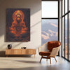Hanuman Metal Poster – Divine Strength & Devotion Wall Art | Bajrangbali Spiritual Decor 3 - TURTLEWINGS