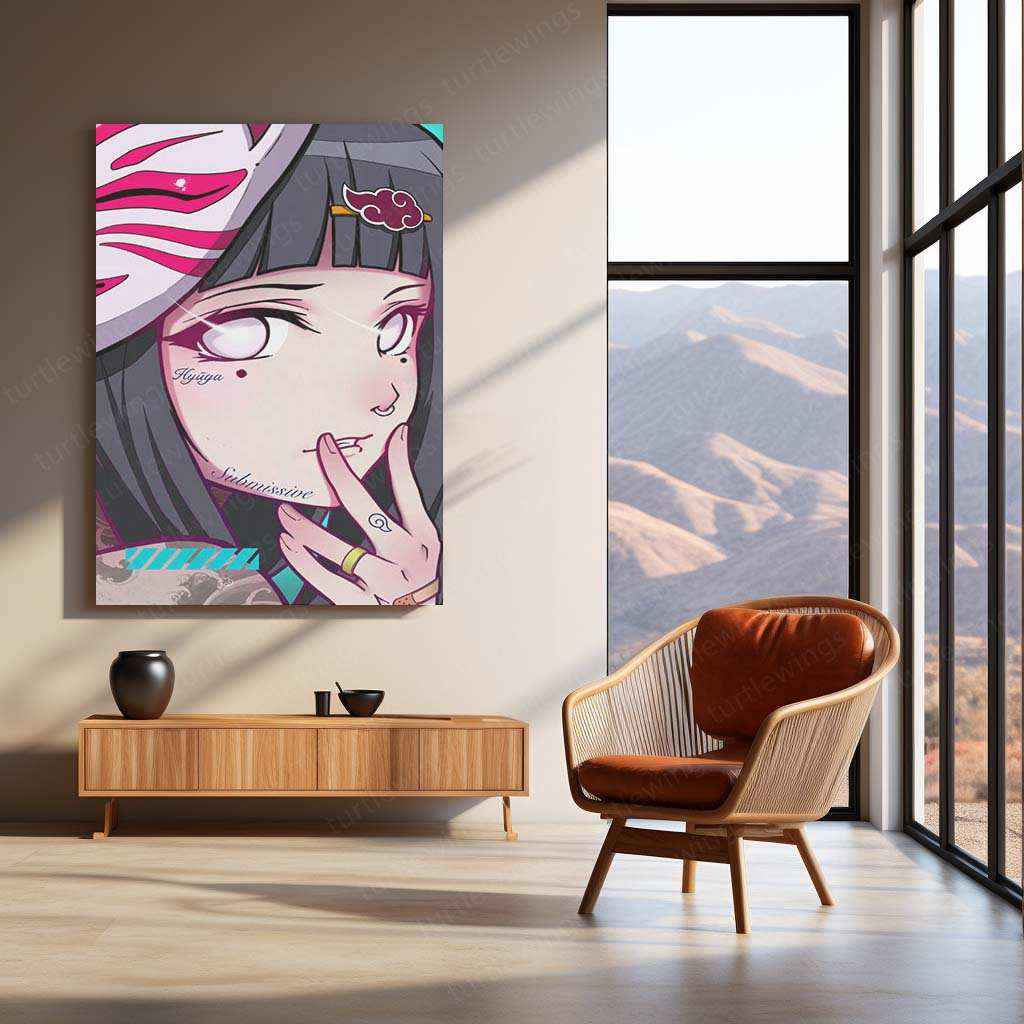 Hinata Hyuga Poster – Beautifully Powerful Ninja Artwork - TURTLEWINGS