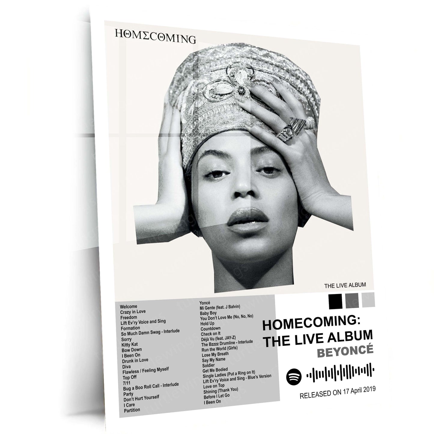 Beyoncé – Complete Album Collection | Set of 11 | Set of 8 | Set of 4 | Premium Metal Poster Set