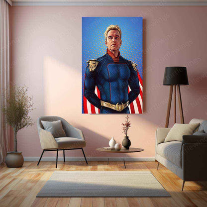 Homelander Metal Poster – The Boys Superhero Villain Wall Art | Power & Chaos Decor - TURTLEWINGS