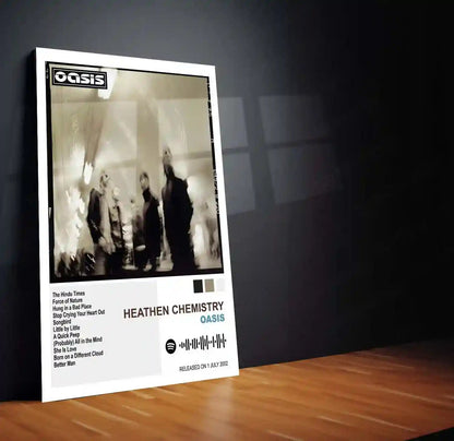 Oasis Complete Collection | Set of 11 | Set of 8 | Set of 4 | Album Posters Metal Frames Britpop Anthems. 90s Attitude. Timeless Manchester Energy. - TURTLEWINGS