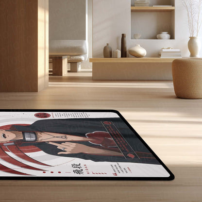 Naruto Hidan Anime Character Flat Rug | Akatsuki Hidan Art Flat Rug | Premium Anime Gaming Room Floor Decor