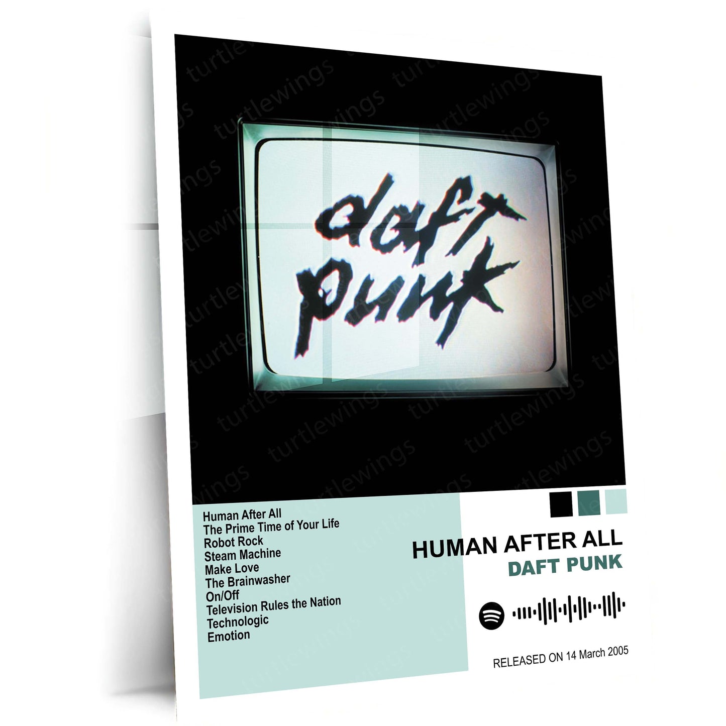 Daft Punk – Complete Album Collection | Set of 11 | Set of 8 | Set of 4 | Premium Metal Poster Set