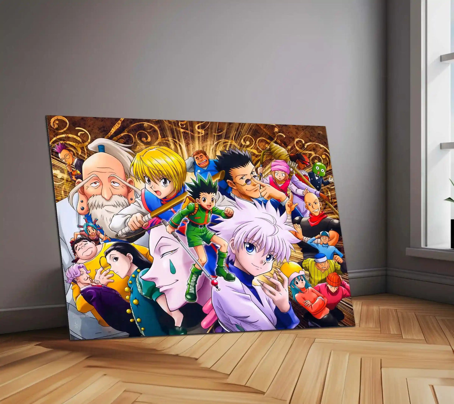 Anime Metal Frame | Hunter Legacy | Hunter x Hunter Metal Frame Adventure, Strategy & Unbreakable Bonds Wall Art - TURTLEWINGS 
