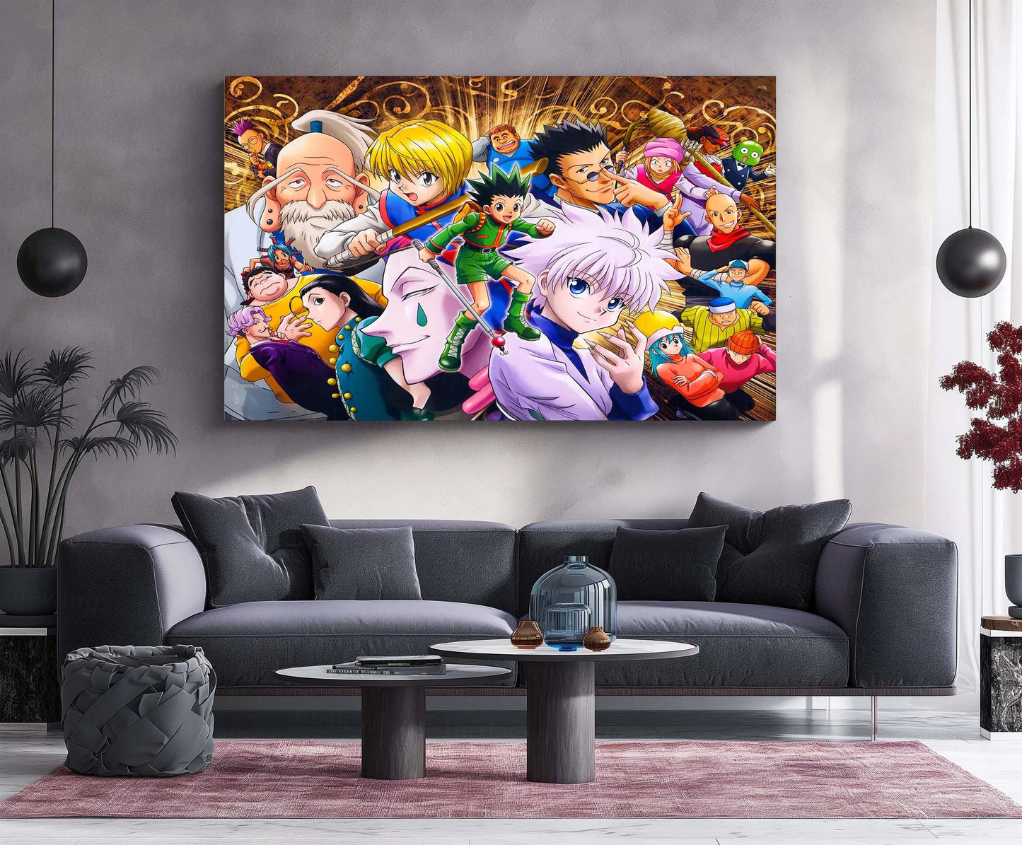 Anime Metal Frame | Hunter Legacy | Hunter x Hunter Metal Frame Adventure, Strategy & Unbreakable Bonds Wall Art - TURTLEWINGS 
