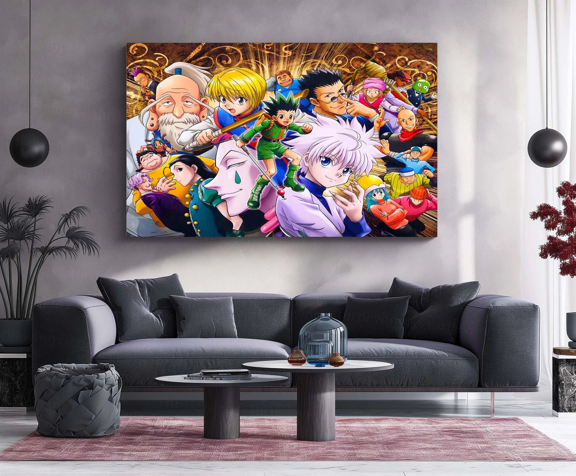 Anime Metal Frame | Hunter Legacy | Hunter x Hunter Metal Frame Adventure, Strategy & Unbreakable Bonds Wall Art - TURTLEWINGS 