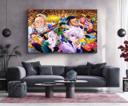 Anime Metal Frame | Hunter Legacy | Hunter x Hunter Metal Frame Adventure, Strategy & Unbreakable Bonds Wall Art - TURTLEWINGS 