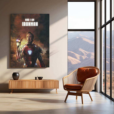 I Am Iron Man Metal Poster – Iconic Marvel Tribute Wall Art | Tony Stark Legacy - TURTLEWINGS