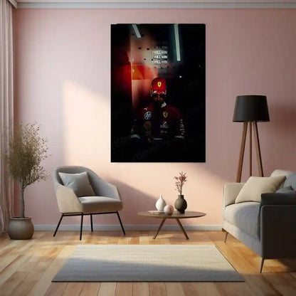 Quote Metal Poster | Lewis Hamilton – I Will Win Metal Frame Unbreakable Focus & Champion’s Mindset Formula One Wall Art | Elite Winning Mentality Quote Metal Poster - TURTLEWINGS