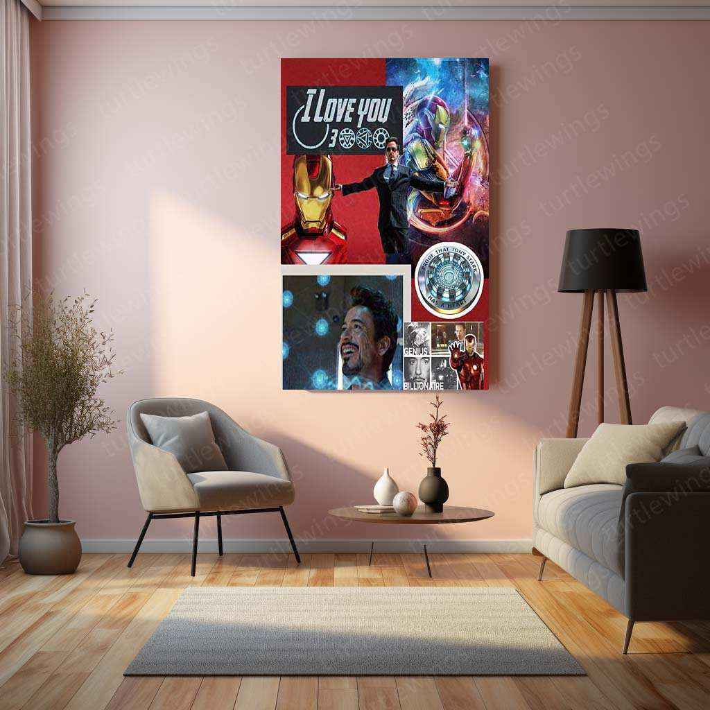 Iron Man Metal Poster – Marvel Superhero Wall Art | Tony Stark Legacy Decor 6 - TURTLEWINGS