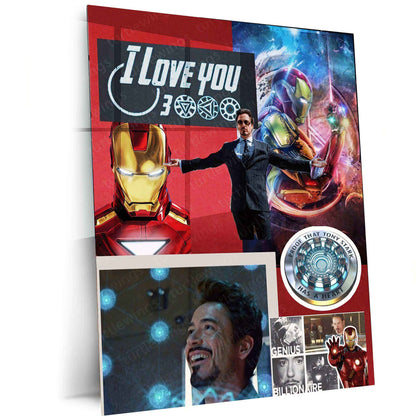 Iron Man Metal Poster – Marvel Superhero Wall Art | Tony Stark Legacy Decor 6 - TURTLEWINGS