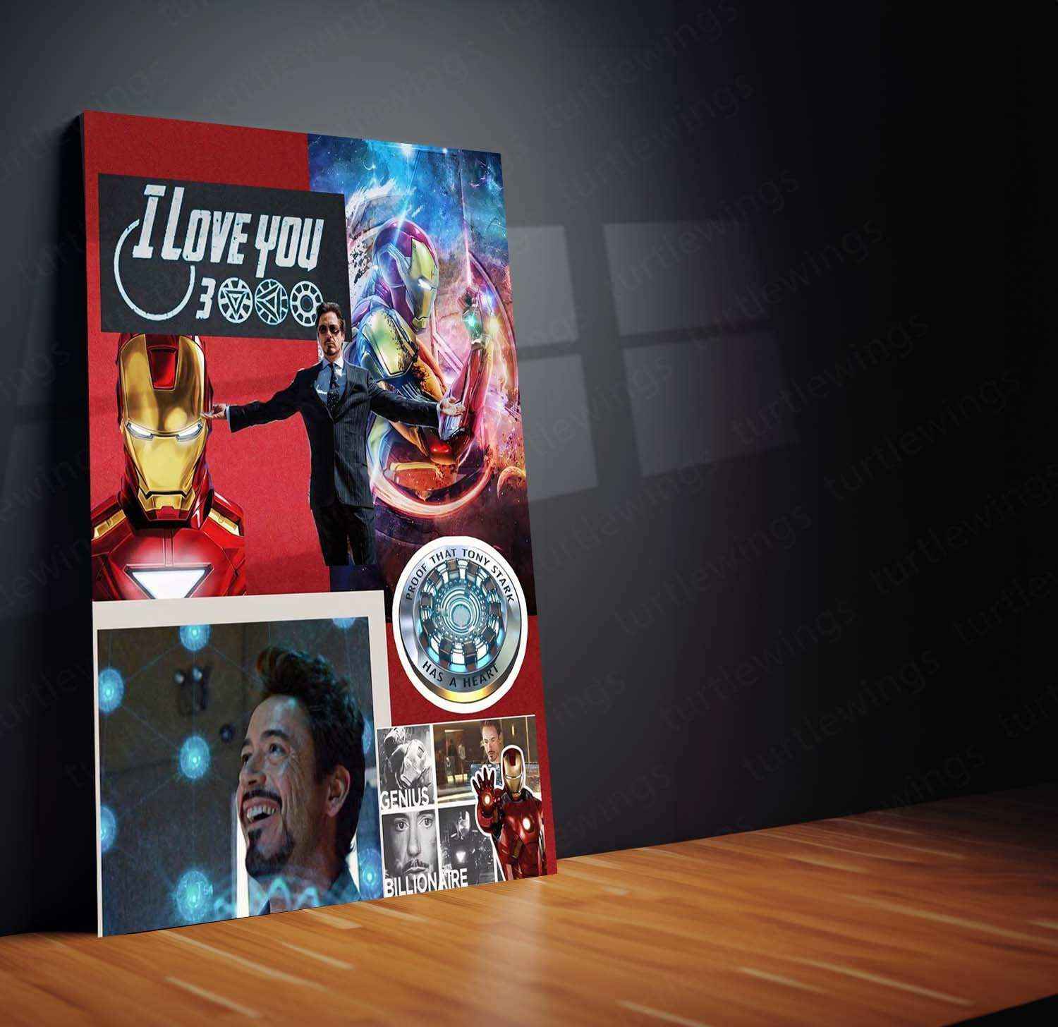 Iron Man Metal Poster – Marvel Superhero Wall Art | Tony Stark Legacy Decor 6 - TURTLEWINGS