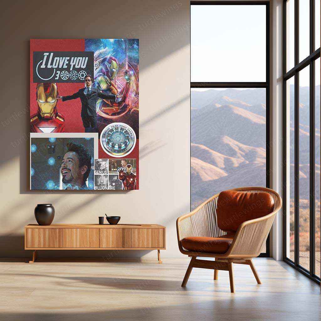 Iron Man Metal Poster – Marvel Superhero Wall Art | Tony Stark Legacy Decor 6 - TURTLEWINGS