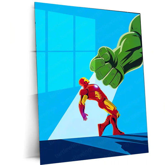Marvel Metal Poster | Iron Man & Hulk – Marvel Metal Poster - TURTLEWINGS