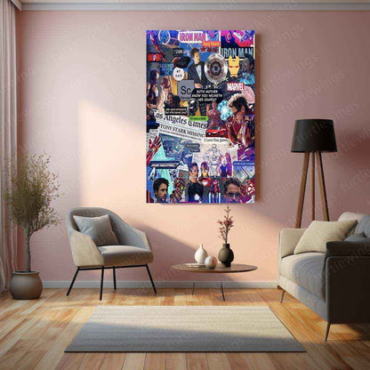 Iron Man Metal Poster – Marvel Superhero Wall Art | Tony Stark Legacy Decor 7 - TURTLEWINGS