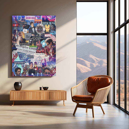 Iron Man Metal Poster – Marvel Superhero Wall Art | Tony Stark Legacy Decor 7 - TURTLEWINGS
