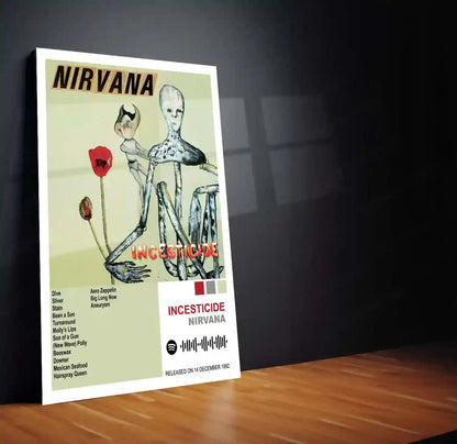 Nirvana Complete Collection | Set of 11 | Set of 4 | Set of 8| Album Posters Metal Frames Grunge Legacy. Iconic Albums. Timeless Wall Statement. - TURTLEWINGS