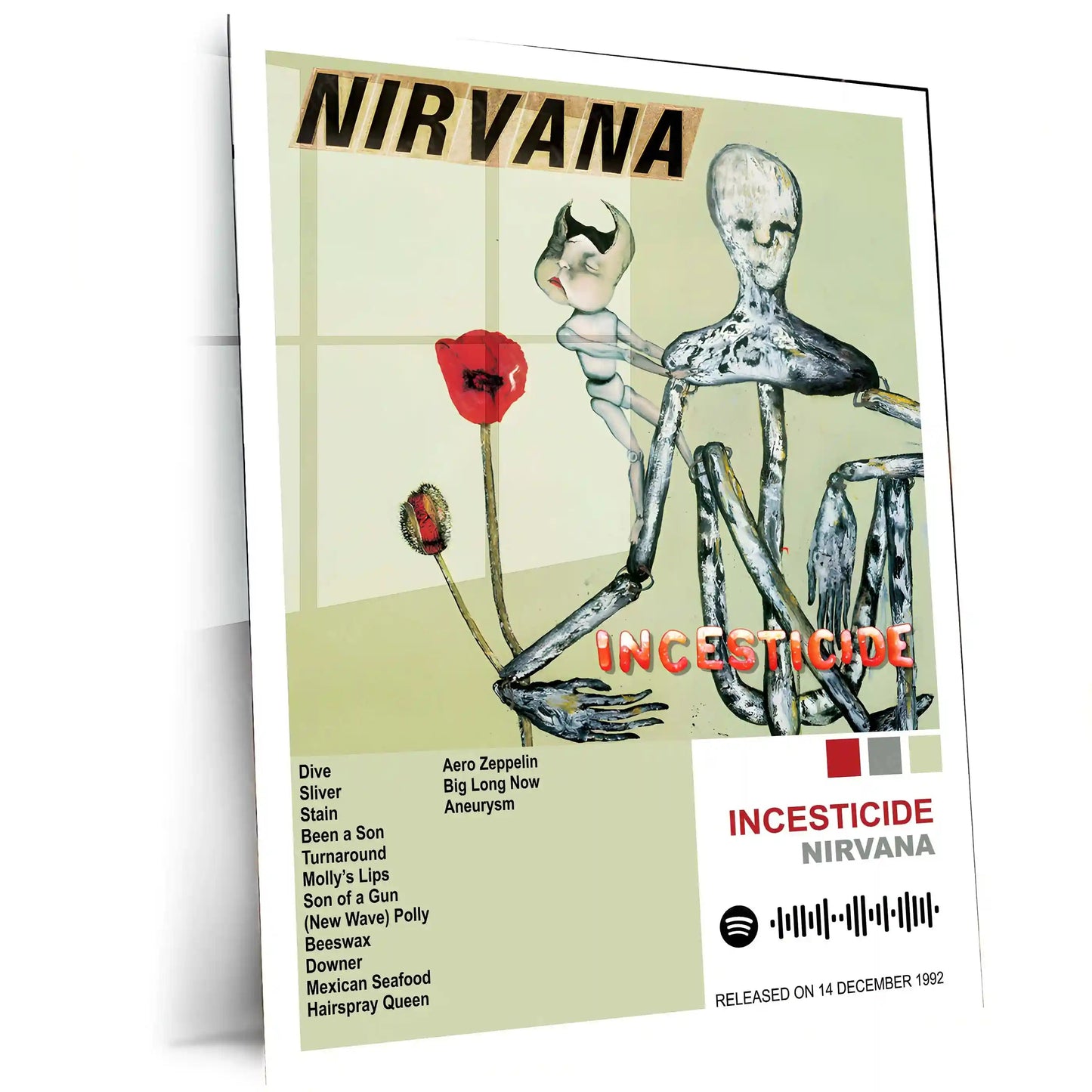 Nirvana Complete Collection | Set of 11 | Set of 4 | Set of 8| Album Posters Metal Frames Grunge Legacy. Iconic Albums. Timeless Wall Statement. - TURTLEWINGS