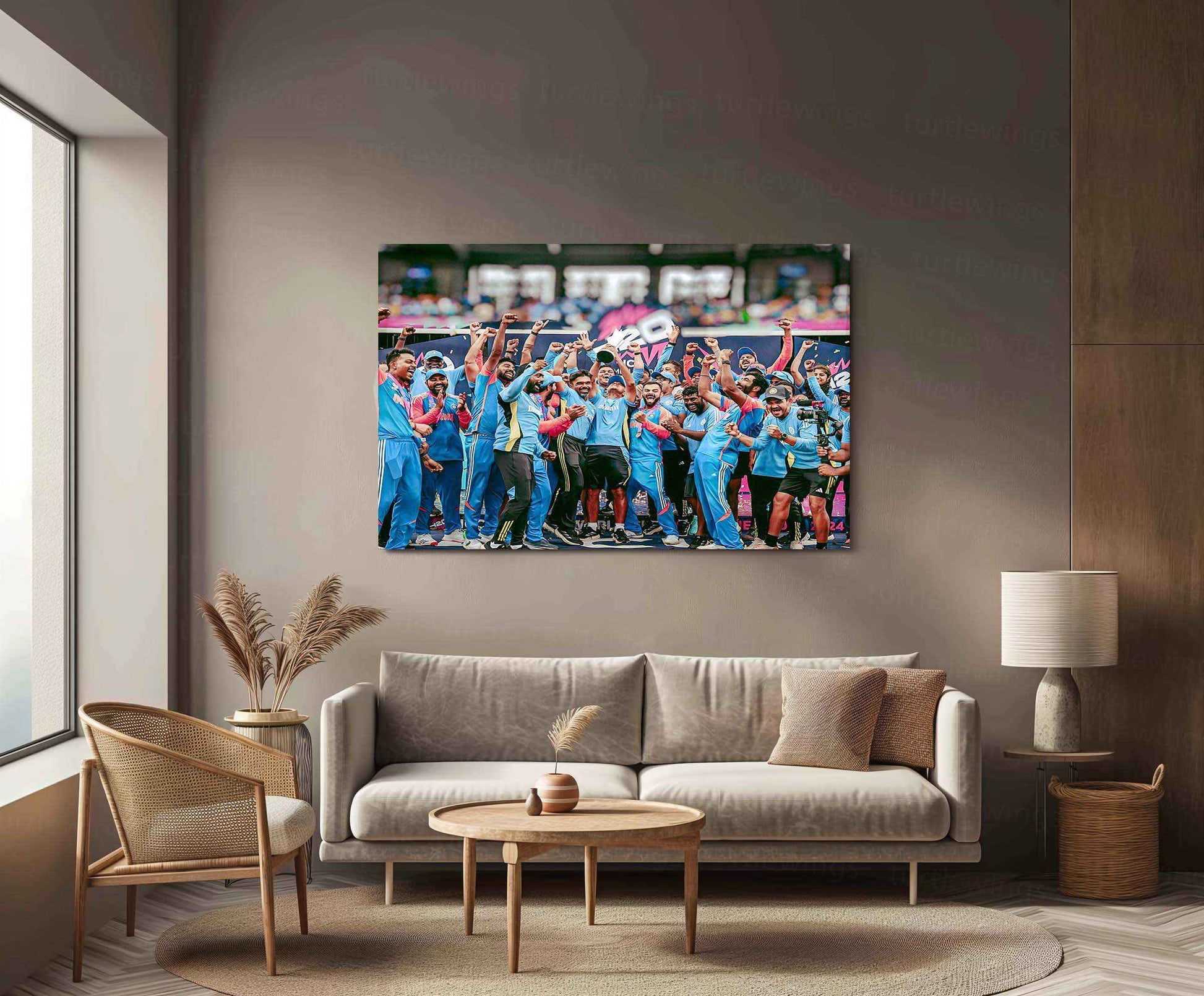 Indian Cricket Team Metal Poster – Pride of the Nation Wall Art 2 - TURTLEWINGS