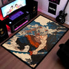 Inosuke Hashibira Anime Area Flat Rug | Demon Slayer Inspired Floor Mat | Beast Mask Anime Flat Rug for Bedroom, Gaming Room & Otaku Decor | Anti Slip Washable 3 mm Carpet