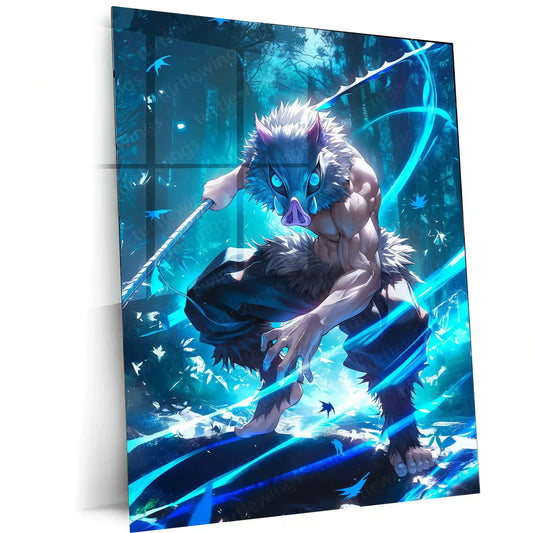 Anime Metal Poster | Inosuke – Demon Slayer Metal Poster - TURTLEWINGS