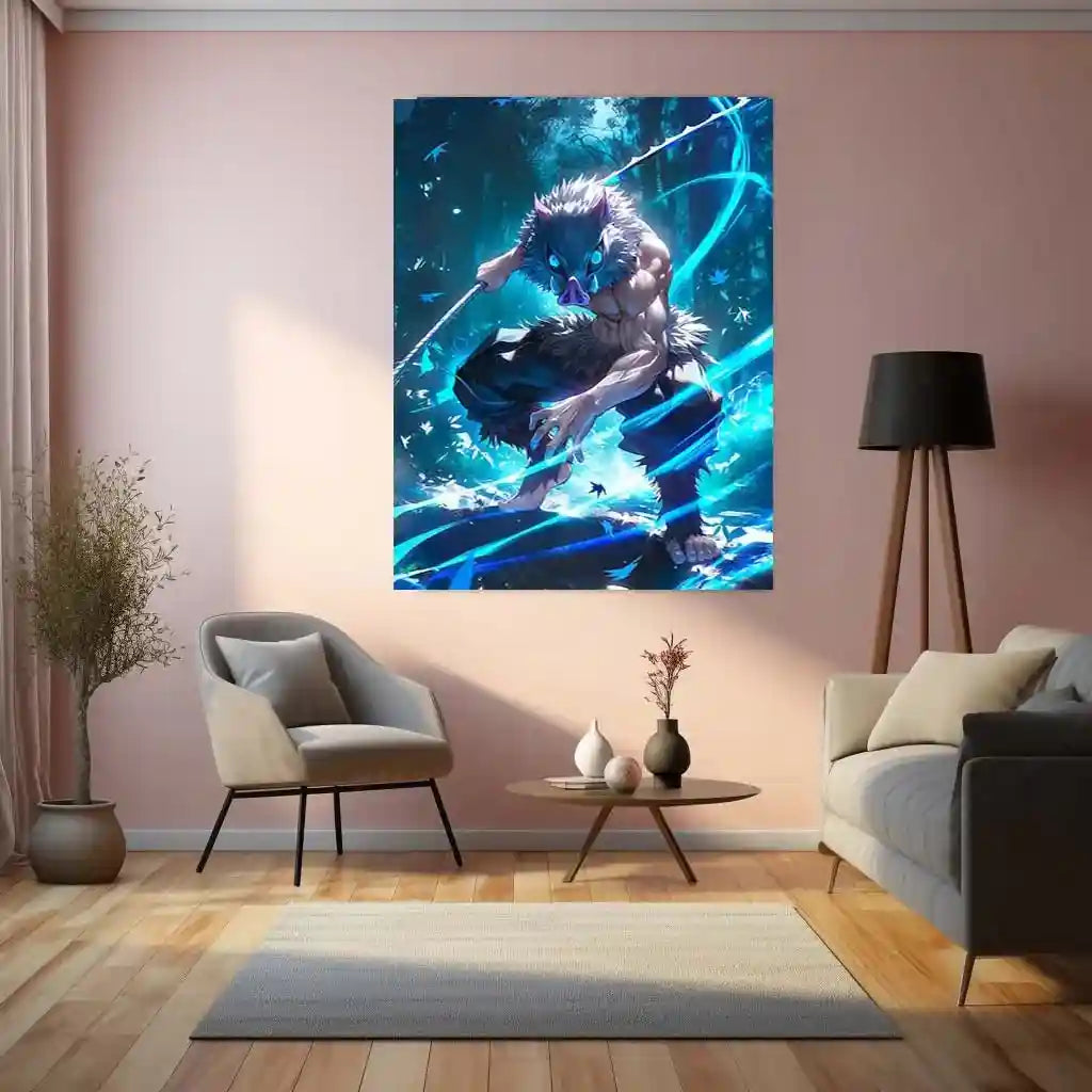 Anime Metal Poster | Inosuke – Demon Slayer Metal Poster - TURTLEWINGS