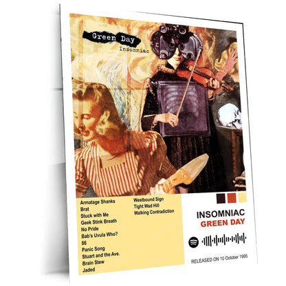 Green Day – Complete Album Collection | Set of 11 | Set of 8 | Set of 4 | Premium Metal Poster - TURTLEWINGS