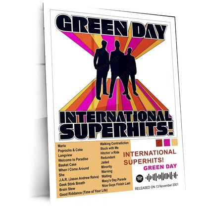 Green Day – Complete Album Collection | Set of 11 | Set of 8 | Set of 4 | Premium Metal Poster - TURTLEWINGS