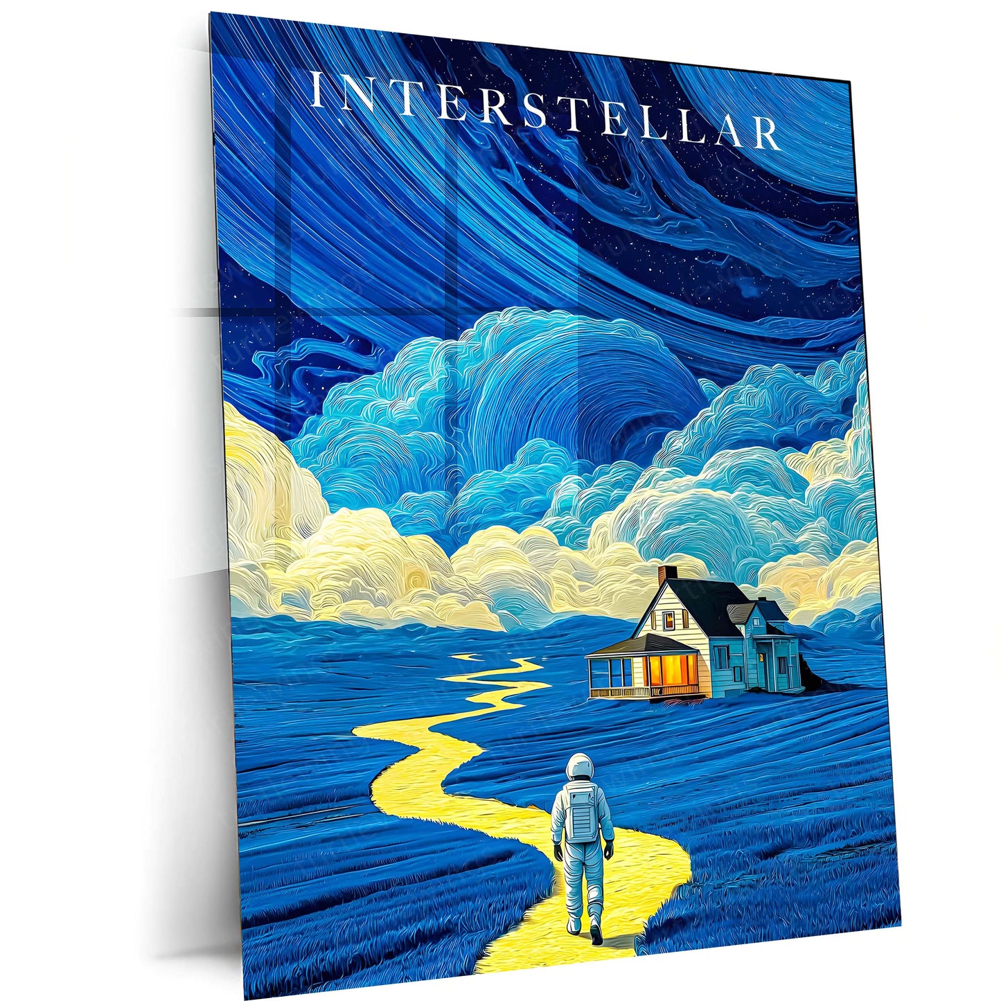 Movies & Series Metal Poster | Interstellar – Journey Beyond Time | Cinematic Sci-Fi Metal Frame Poster