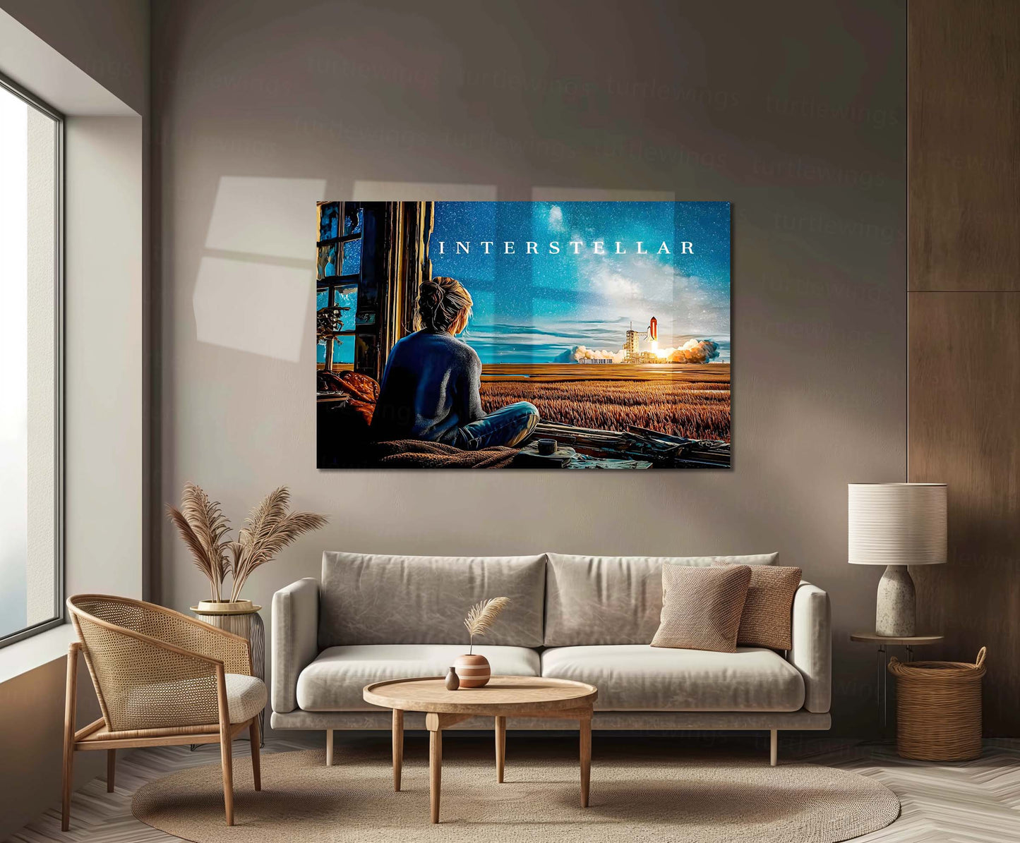 Movies & Series Metal Poster | Interstellar – Journey Beyond Time | Cinematic Sci-Fi Metal Frame Poster 01