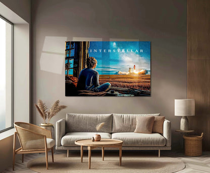 Movies & Series Metal Poster | Interstellar – Journey Beyond Time | Cinematic Sci-Fi Metal Frame Poster 01