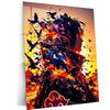 Anime Metal Poster | Naruto Metal Poster | Itachi Uchiha Akatsuki Sunset Wall Art | Epic Shinobi Anime Metal Frame