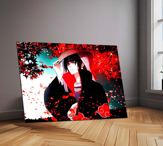 Anime Metal Poster | Itachi Uchiha – The Silent Protector | Akatsuki Legacy Metal Frame Poster