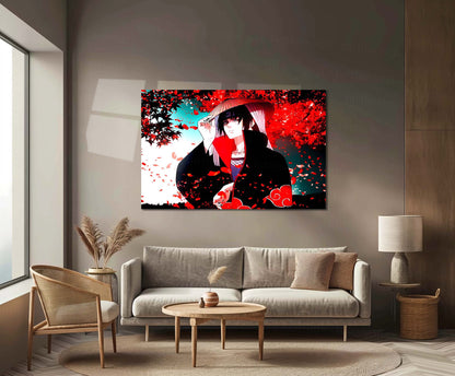 Anime Metal Poster | Itachi Uchiha – The Silent Protector | Akatsuki Legacy Metal Frame Poster