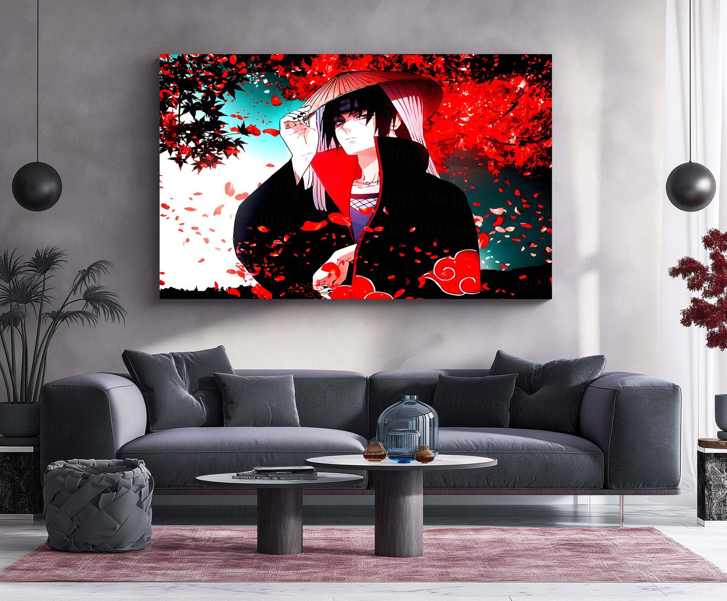 Anime Metal Poster | Itachi Uchiha – The Silent Protector | Akatsuki Legacy Metal Frame Poster
