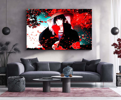 Anime Metal Poster | Itachi Uchiha – The Silent Protector | Akatsuki Legacy Metal Frame Poster