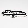 Toyota Supra Logo Script Flat Rug | JDM Supra Signature Die-Cut Flat Rug | Japanese Sports Car Garage Floor Decor