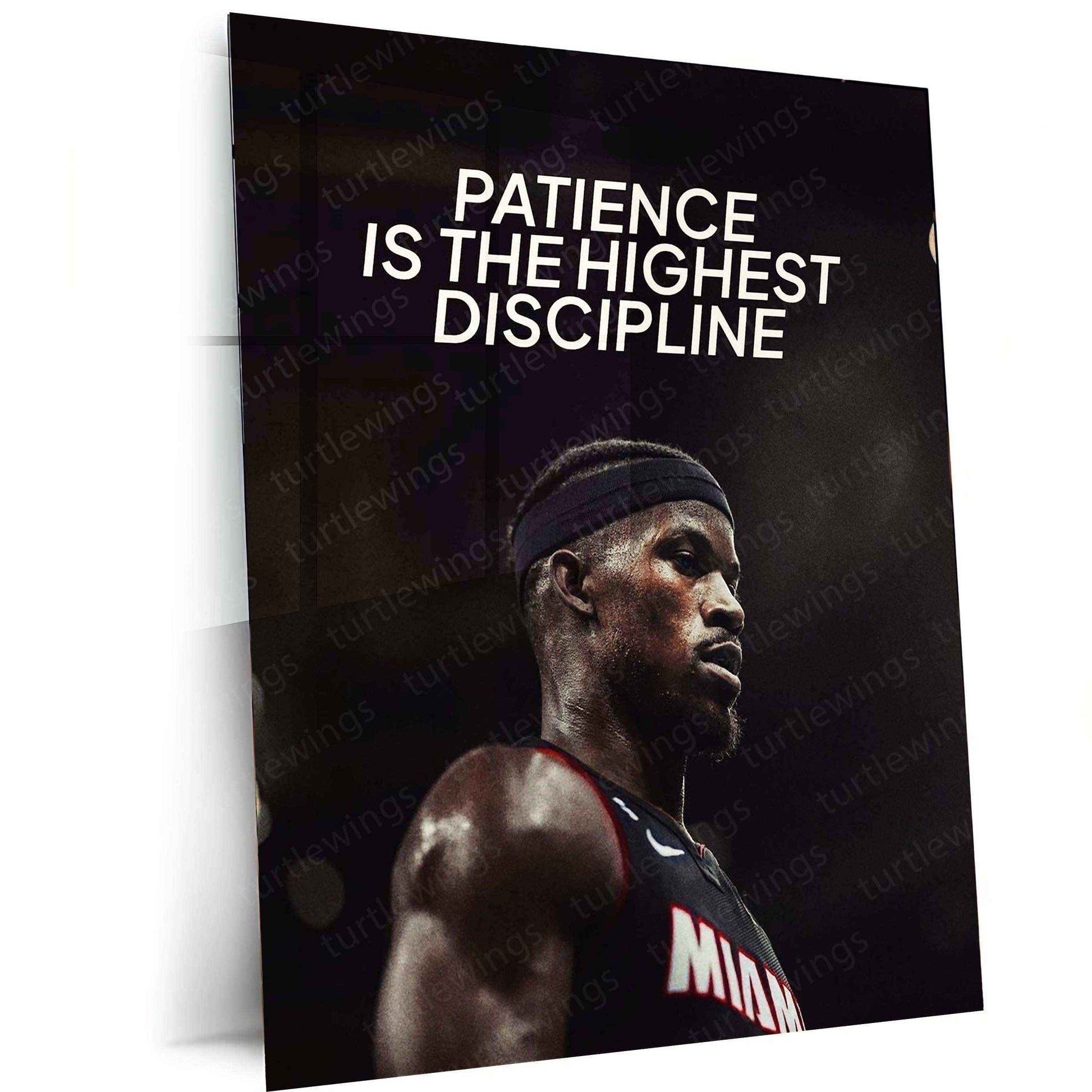 Jimmy Butler Quote Metal Poster – Motivational Basketball Wall Art | Hustle & Grind Decor - TURTLEWINGS
