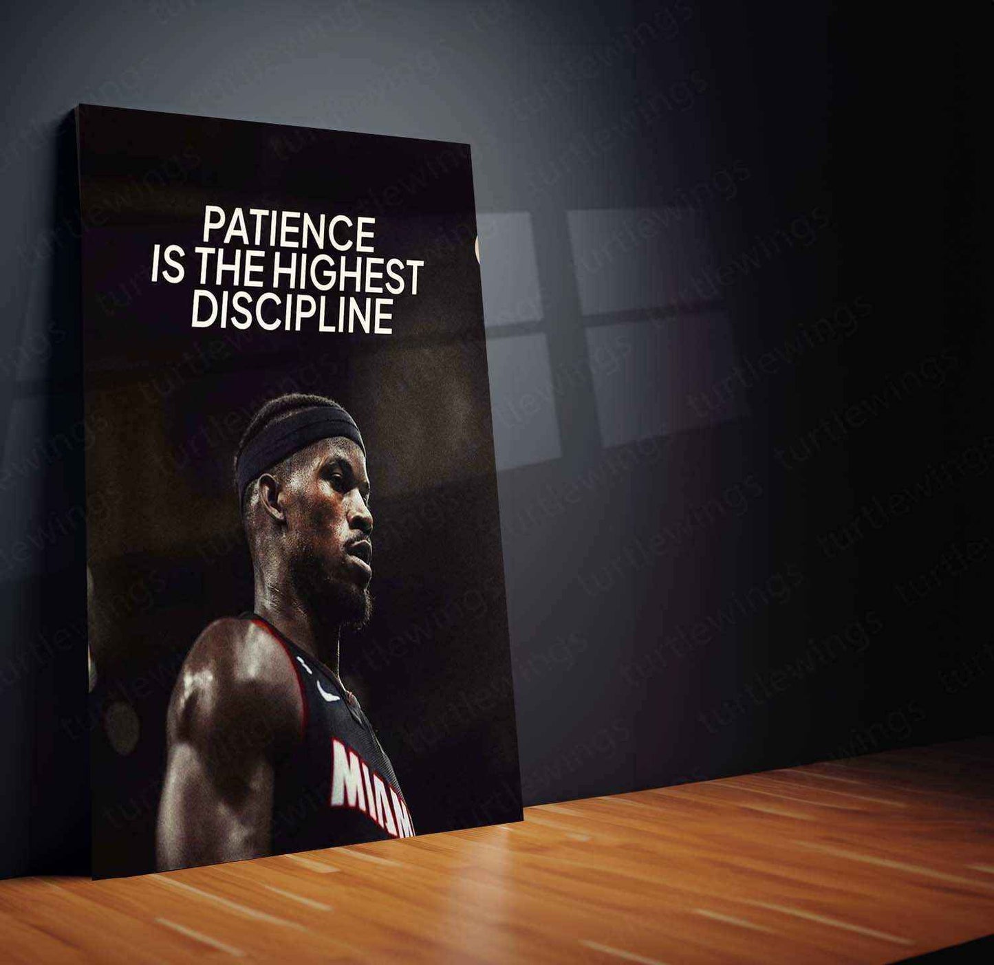 Jimmy Butler Quote Metal Poster – Motivational Basketball Wall Art | Hustle & Grind Decor - TURTLEWINGS
