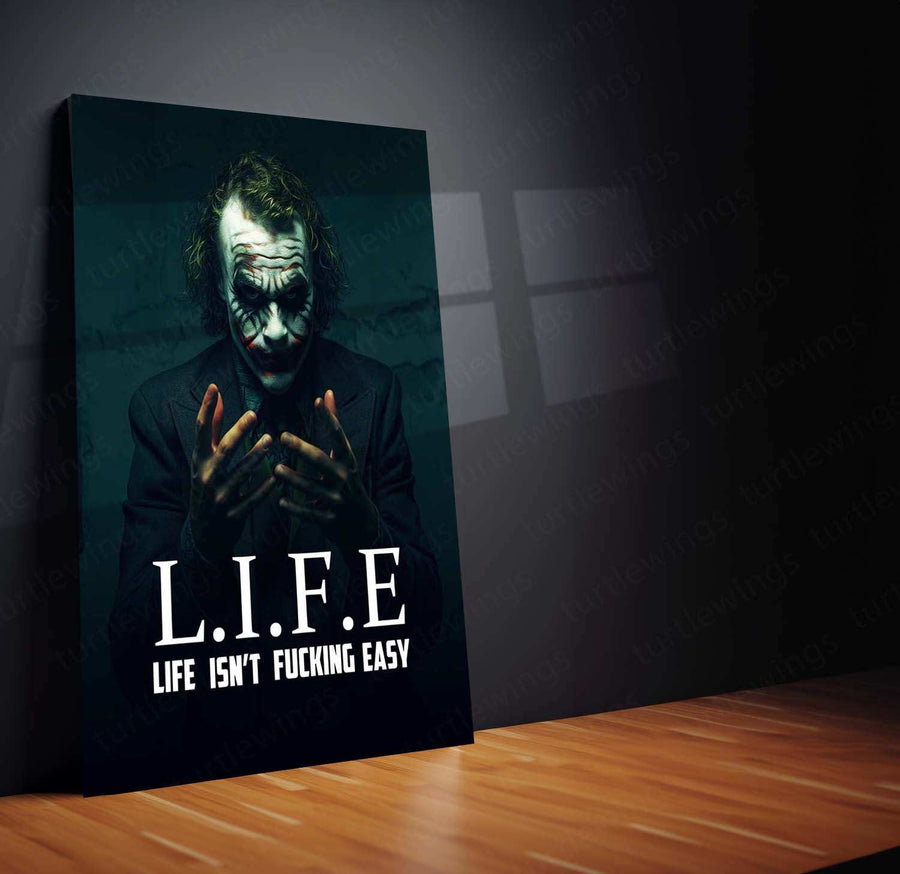 Joker 'Life ' Quoted Metal Poster