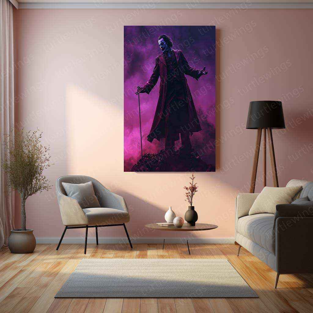 Joker Metal Poster – Iconic Villain Wall Art | Dark & Gritty DC Decor 2 - TURTLEWINGS