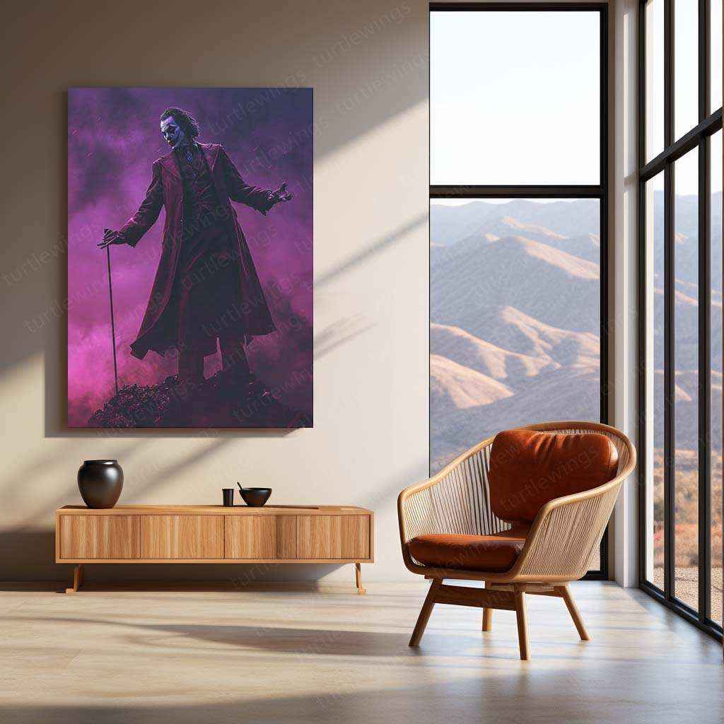 Joker Metal Poster – Iconic Villain Wall Art | Dark & Gritty DC Decor 2 - TURTLEWINGS