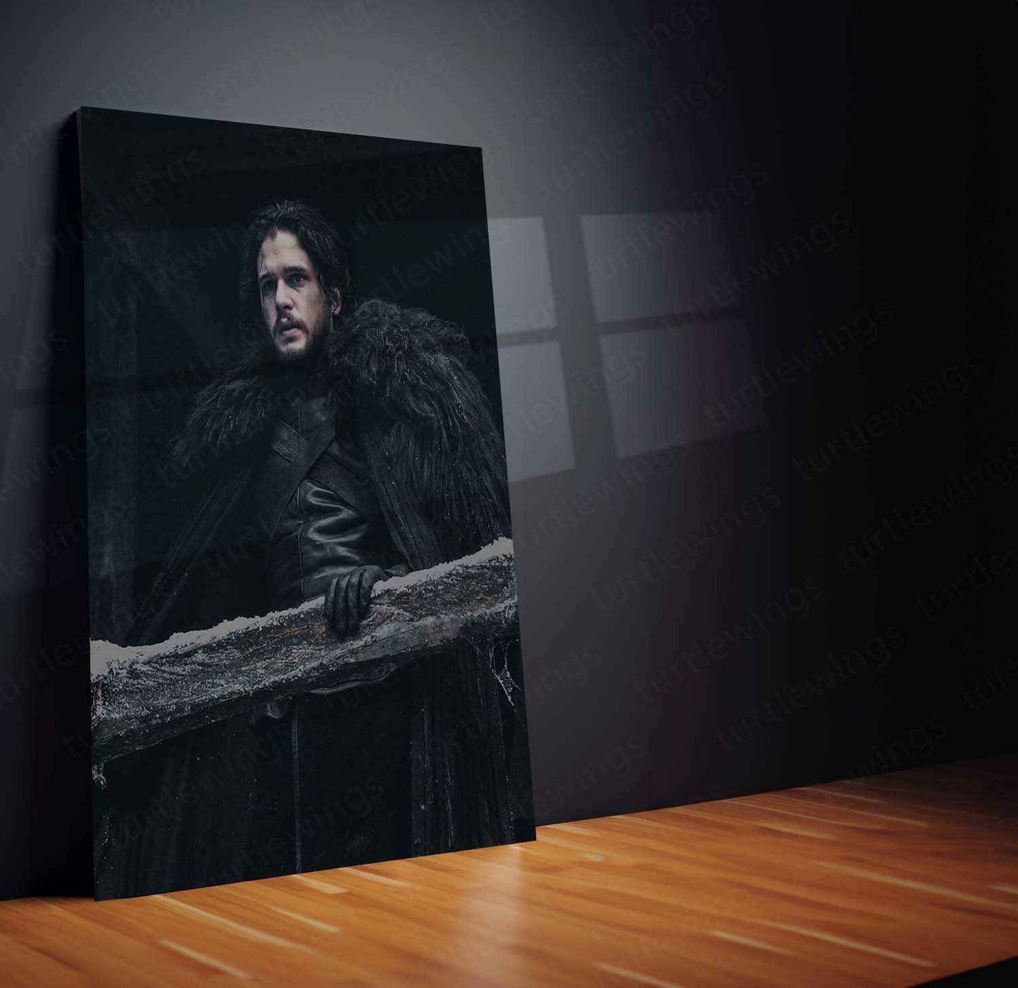 Jon Snow Metal Poster – Game of Thrones Wall Art | The King in the North Decor - TURTLEWINGS