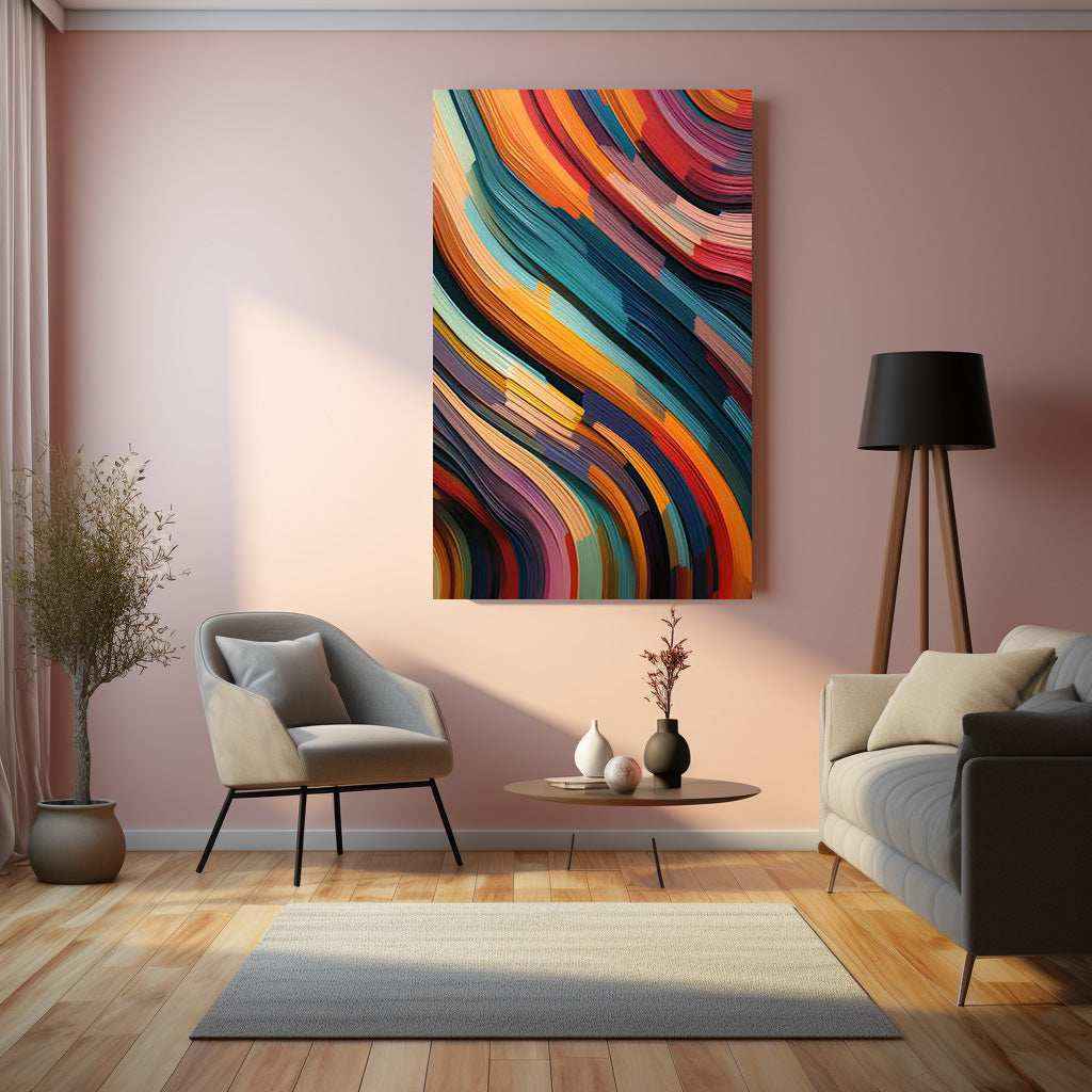 Abstract Art Painting Metal Print - TURTLEWINGS